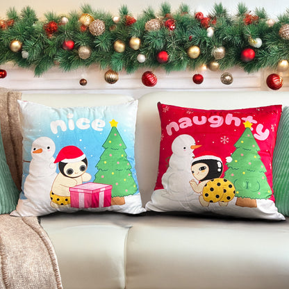 Holiday Double-Sided Throw Pillow Cover